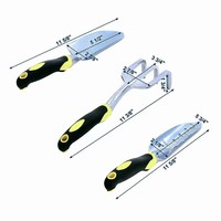 Ensemble complet d'outils de jardin en acier inoxydable avec sac de rangement, gants et outils multifonctionnels