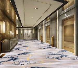 Super suave 1300 gsm material <span class=keywords><strong>de</strong></span> hilado <span class=keywords><strong>de</strong></span> la fibra <span class=keywords><strong>de</strong></span> polipropileno hotel corredor Alfombra <span class=keywords><strong>de</strong></span> pared a pared alfombra - Product Image 2