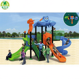 Tobogán Infantil de Animales Marinos Azul para Parque Infantil, Productos de Juego para Niños - Product Image 2