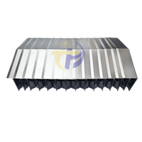 Couvre-guides de machine CNC en soufflet lamellaire flexible télescopique personnalisé en acier inoxydable pour protection renforcée