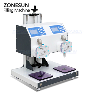 Machine de remplissage quantitative semi-automatique ZONESUN ZS-DTFP2 à double tête et pompe à engrenages pour miel, sauces, liquides visqueux et pâtes - Product Image 6