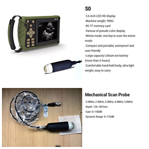 Échographe vétérinaire portable avec <span class=keywords><strong>valise</strong></span> en aluminium pour clinique vétérinaire, scanner de gestation portatif pour porcs - Product Image 2