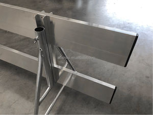 Barrera de Control de Tráfico de Aluminio para Obras de Construcción, Aislamiento de Multitudes, Longitud Seleccionable, Barrera de Advertencia de Doble Cara - Product Image 6