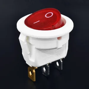 Por China Switch soquete fabricante/fornecedor fornecido Kcd1 Led Switch((Rocker Switch(Round))