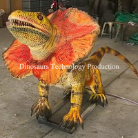 Dinosaurio Animatrónico Dilophosaurus (Lagarto) de 2.5m de Largo, Exhibiciones Interactivas de Modelos de Dinosaurios Simulados para Parques Infantiles