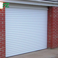 Porte de garage résidentielle de style moderne, résistante au feu, télécommandée, automatique, en alliage d'aluminium