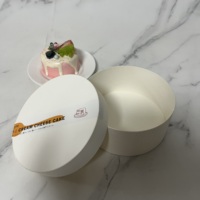 Boîte d'emballage personnalisée pour gâteau au fromage rond, boîte à dessert à emporter sur mesure