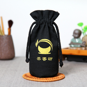 Hot Sale Cotton Canvas Cosmetic Gift Pouch Eco Friendly Recycled <b>Drawstring</b> Cotton Fabric Candle <b>Bags</b> - Product Image 5