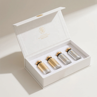Boîte cadeau rigide sur mesure haut de gamme pour peptides de collagène, avec fermeture magnétique et impression bronzée, pour produits pharmaceutiques