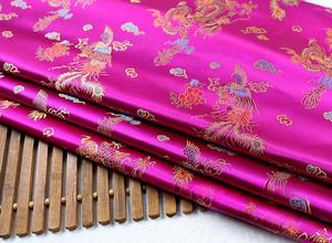 Nhà sản xuất vải gấm dệt jacquard rồng phượng truyền thống Trung Quốc - Product Image 4