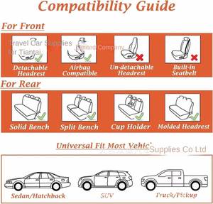 Housses de siège auto en cuir imperméables Xiangta pour conducteur, protection toutes saisons, compatibles avec la plupart des SUV et camions - Product Image 6