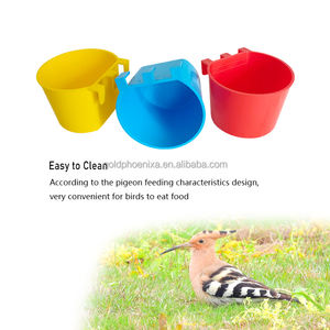 YCZ poulet alimentation arrosage plat lapin eau nourriture suspendus fil Cages boîte 8oz/16oz <span class=keywords><strong>Coop</strong></span> Cage tasses oiseaux mangeoires bol <span class=keywords><strong>de</strong></span> graines, - Product Image 5