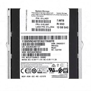 ใหม่ของแท้ IBX 7.68TB 12 SAS 2.5 นิ้วแฟลชไดรฟ์พร้อมถาด 01YM647 สำหรับ V7000 - Product Image 5