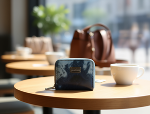 Portafoglio da Donna a Scomparto Singolo, Piccolo, in Microfibra Sintetica con Chiusura a Zip, per Uso Quotidiano - Product Image 2