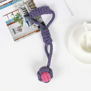 Juguete de cuerda para perros, cuerda de algodón masticable pequeña para Teddy Shiba Inu, juguetes para masticar para mascotas - Product Image 3