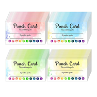 Carte de fidélité personnalisable, cartes de fidélité à perforer pour les petites entreprises, cartes de fidélité en papier inscriptibles