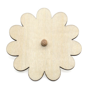 Wooden Spinning Top <b>Diy</b> <b>Kit</b> Geometric Shape Manual Control For Kids Science Education Toy 2 Piece Package - Product Image 4