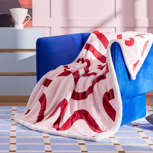 <span class=keywords><strong>Couverture</strong></span> en polaire <span class=keywords><strong>Minky</strong></span> de flanelle de conception d'impression personnalisée épaisse et chaude de l'usine OEM <span class=keywords><strong>Couverture</strong></span> Sherpa <span class=keywords><strong>rose</strong></span> d'amour de sublimation avec logo - Product Image 3
