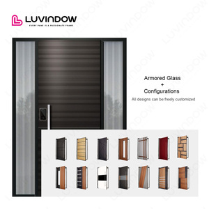 Luvindow Nhà cung cấp hàng đầu hiện đại nhập cửa kính nội thất Barn cửa trước cho ngôi nhà - Product Image 3
