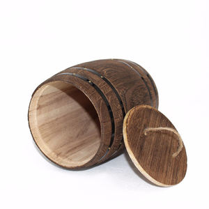 Mini-boîte en bois vintage avec couvercle Mini baril <span class=keywords><strong>vide</strong></span> pour seaux à glace et bacs à boissons <span class=keywords><strong>Prix</strong></span> compétitifs - Product Image 4