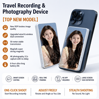 Écran de contrôle sans fil pour selfie, compatible iPhone et Android, écran magnétique pour vlog, moniteur de caméra arrière pour vlog et diffusion en direct