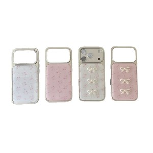 เคสโทรศัพท์ลายดอกไม้หวานละมุนแบบ 3 มิติ พร้อมโบว์และกาวหยด น่ารัก ป้องกันได้ดี สำหรับ iPhone 17 Pro Max 16 15 14 สำหรับสาวๆ - Product Image 1