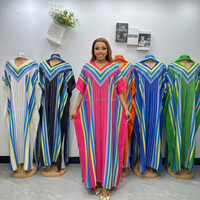 Robe Abaya musulmane élégante pour femme, longue, brodée, col en V, en rayonne, pour l'Aïd, le Ramadan, coupe ample