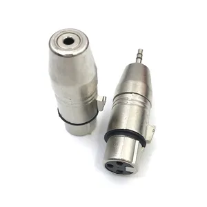 1pcs XLR 3 פין זכר שקע נקבת 3.5mm 1/8 "TRS מיני נקבה זכר סטריאו מיקרופון אודיו מתאם ממיר מחבר