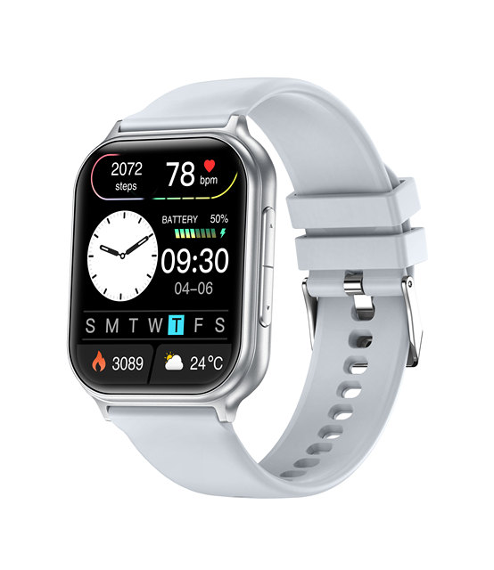 Hot Selling Smart Rubber Watch Calorie Consumption Blood Pressure Sleep Tracking Call SDK for Android Fitness Tracker TFT Touch