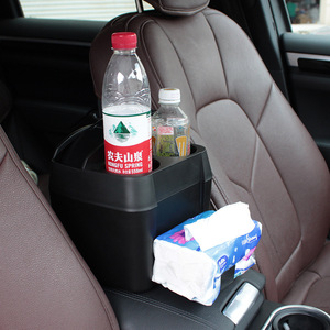 Cubo de Basura para Interior de Auto Shunwei, Organizador Multiusos con Portavasos - Product Image 1