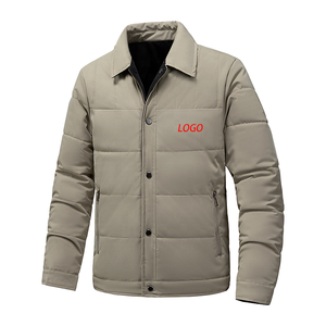 Men's Casual Thickened Reversible Padded Jacket Warm <b>Lined</b> Lightweight Breathable Windproof Eco-Friendly Winter <b>Coat</b> Stand - Product Image 1