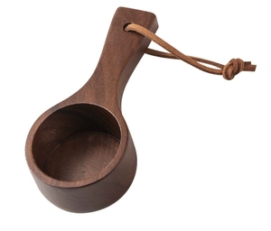 Eco-Friendly Walnut Wood Espresso Coffee Bean <b>Spoon</b> Accessory for <b>Measuring</b> and Dosing Tea Sugar Coffee - Product Image 5