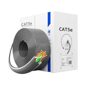 100m /305m 4 çift 8 tel 24awg 26awg 1000ft Utp Cat5e Lan ağ Ethernet kablosu