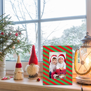 Giáng sinh khung ảnh thiết kế thời trang sọc colourful hình ảnh khung quý giá quà tặng giáng sinh cho trẻ em - Product Image 2