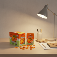 Bonbons sans sucre de qualité supérieure, saveur orange fruitée, enrichis en vitamine C, collation saine en sachet pour étudiants