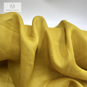 Mindun <strong>Yarn</strong> 36*36 60gsm 100 <strong>Ramie</strong> Wrinkled Pure <strong>Yarn</strong> Fabric China for Women Scarf - Product Image 5
