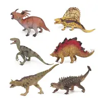 6 pcs 7 ''כמו בחיים דינוזאור ילדים צעצוע סט PVC פלסטיק בעלי החיים איור צעצועים
