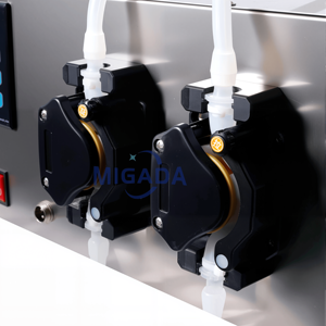 Machine de remplissage semi-automatique pour huiles essentielles, parfums et sirops, machine de remplissage de jus à <span class=keywords><strong>double</strong></span> buse, machines de remplissage de bouteilles - Product Image 5