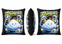 Bantal Lempar Robot Awan Kartun TAIMENG Bahan Poliester Dekorasi Rumah untuk Usia 2 hingga 4 Tahun Kamar Tidur Ruang Tamu Kursi Gaming