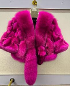 Vêtements d'hiver pour femmes Mode Manteau court en fourrure de renard épais et chaud - Product Image 2