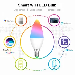 Bombilla Wifi Inteligente Rgb 9w Para Homekit Siri Alexa Goo