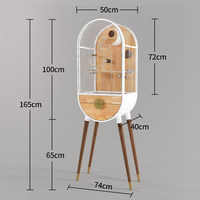 Zeitkapsel-Vogelkäfig aus Edelstahl und Massivholz, Hochwertig für Sittiche, Nymphensittiche, Afrikanische Wellensittiche, Mittlere Größe