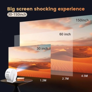 Tripsky Thông Minh Xách Tay <span class=keywords><strong>Projector</strong></span> - <span class=keywords><strong>Android</strong></span> 13 Dual Wifi LCD Video Thông Minh Máy Chiếu Cho Rạp Chiếu Phim Gia Đình 4K Máy Chiếu Mini - Product Image 6