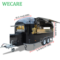 Wecare COC UL Food Truck de Restauration Mobile Entièrement Équipé pour Bubble Tea, Popcorn, Snacks, Boissons et Desserts, à Vendre