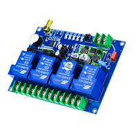 Récepteur de télécommande sans fil RF DC12-48V 4 canaux pour grue industrielle, portail, porte de garage 315/433/868MHz, apprentissage, métal, portée 100m