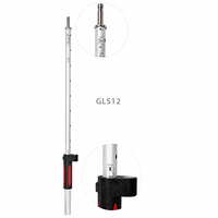 Poteau télescopique GLS12 de haute qualité de 2 m avec verrous à pression, poteau télescopique pour prisme de topographie, compatible avec le prisme GRZ122 360, antenne GPS GNSS