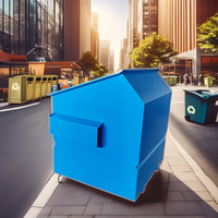 Benne à ordures Offre Spéciale personnalisée pour chariot élévateur industriel Benne à ordures en métal à prépaiement 20%