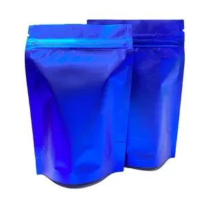 Plastic Packaging Bag Factory Direct Sales Fast Delivery Smell Proof Biodegradable Food Packaging Inner Aluminum Zipper Bag