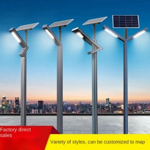 Luz LED para jardín exterior, perfil de aluminio de 3 metros, luz solar para jardín, 3,5 metros, luz de paisaje moderna, comunidad de jardín - Product Image 2