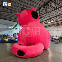 Chat gonflable géant en peluche Décoration de centre commercial Publicité extérieure gonflable Publicité de dessin animé